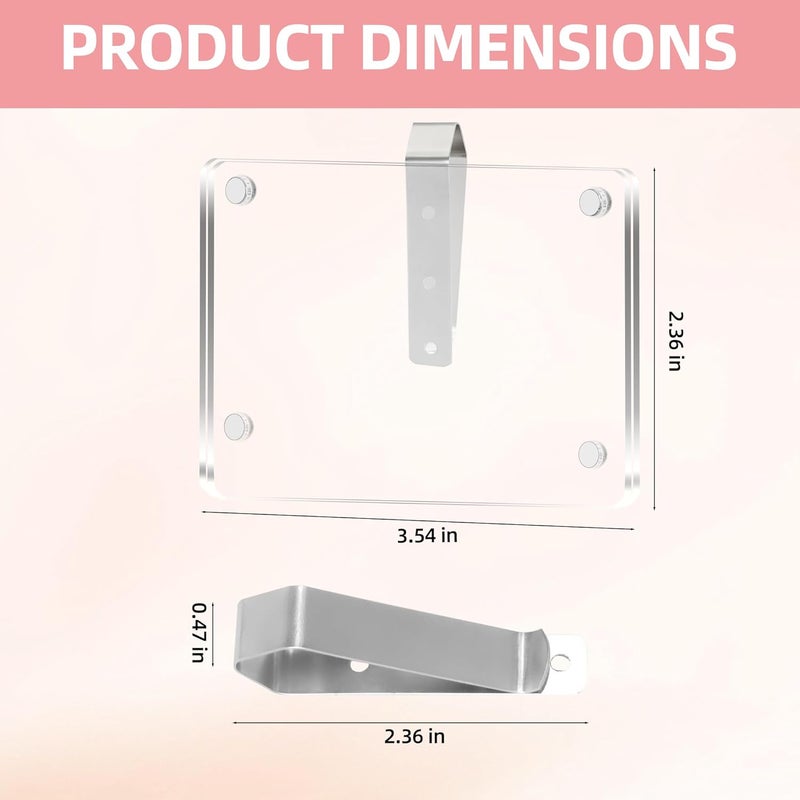 Kunkkancoco 2Pcs Car Picture Holder, Acrylic Personalized Car Picture Holder, Sun Visor Magnetic Photo Frame for Car, Suitable for Placing Family or Personal Photos - Image 2